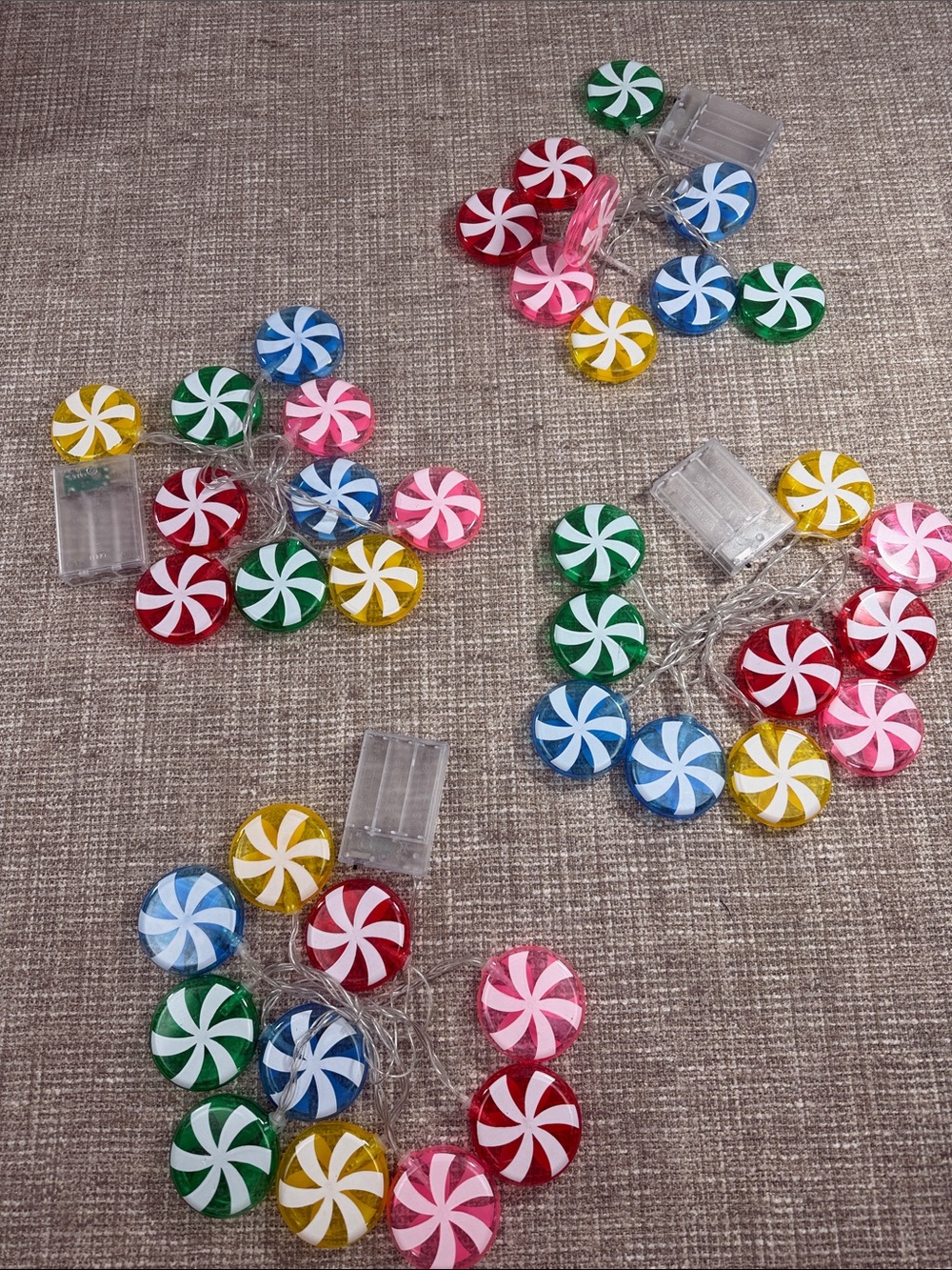 Peppermint LED String Lights - Multicolor Holiday Party Lights